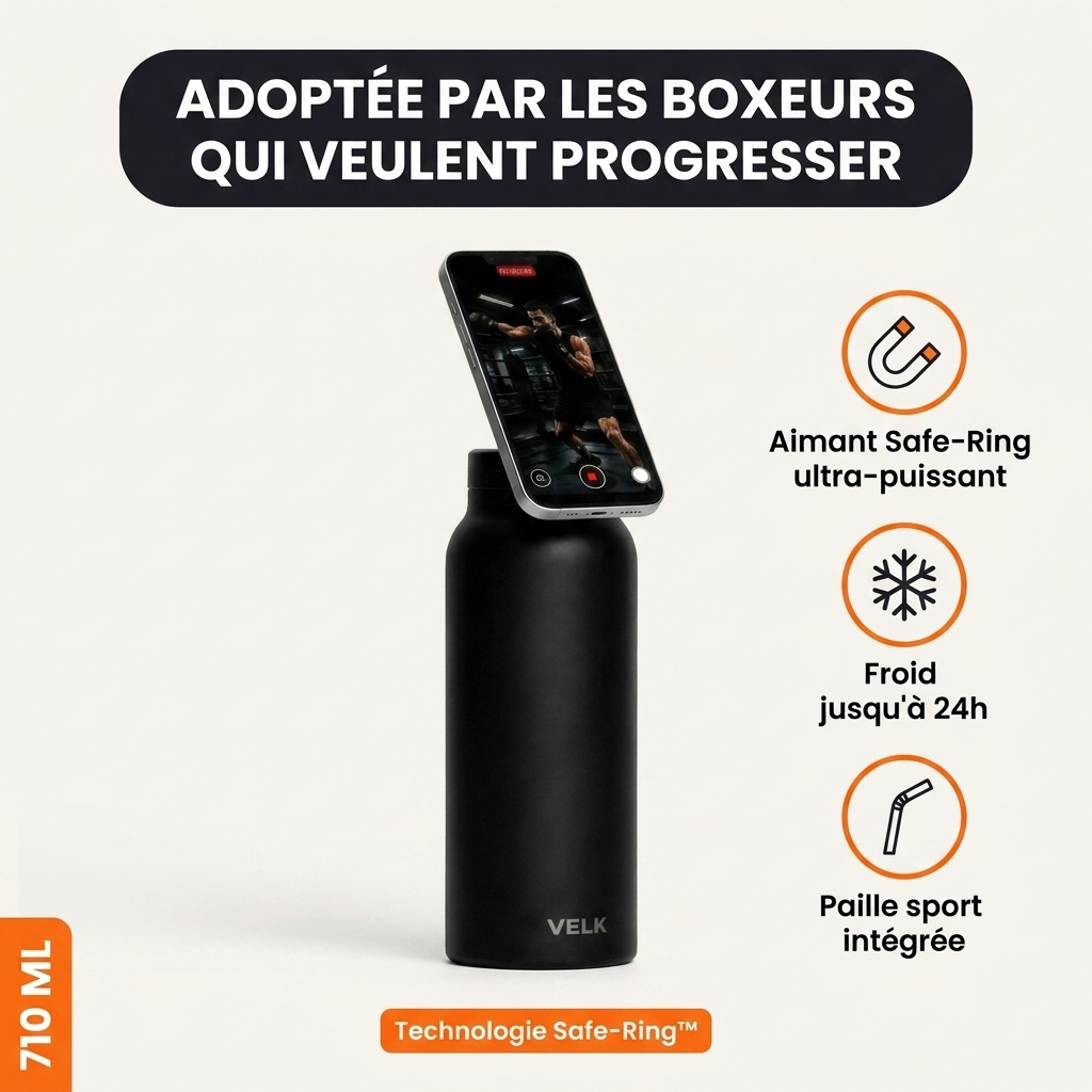 Gourde de combat RING-PRO, filme et hydrate